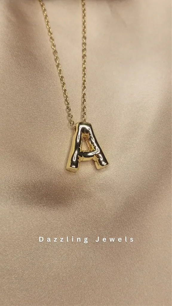 " A" Initial Necklace