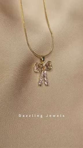 Bow Pendant Necklace